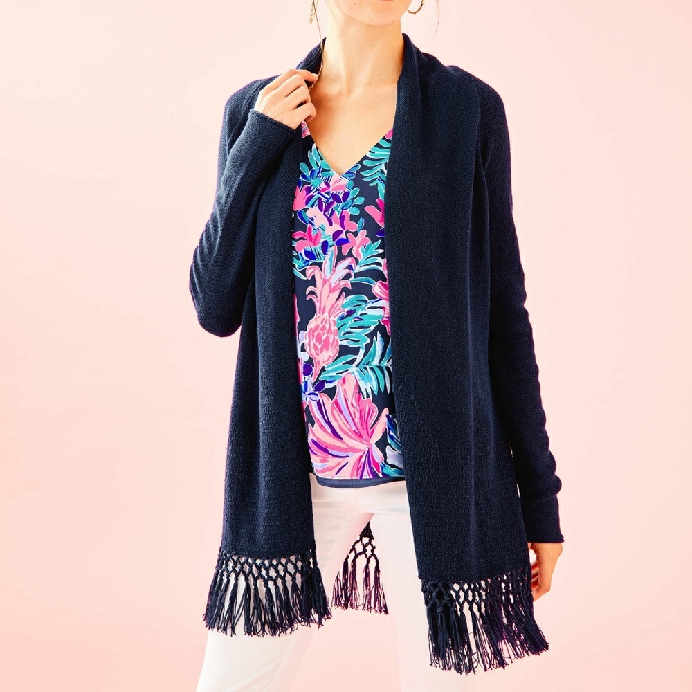 🚨 SOLD 🚨 Lilly Pulitzer Tatum Fringe Cardigan